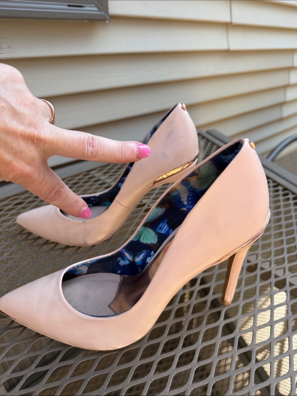 Ted Baker Kawwa Leather Heels in Rose Size 6.5 - Picture 14 of 14